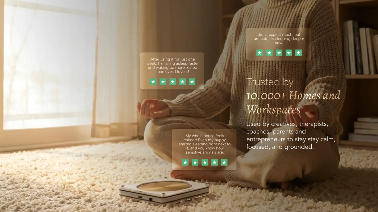 Trusted by 10,000+ homes and workspaces — V2 Pro user testimonials